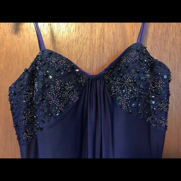 Purple Ombré Evening Gown - Picture 3 of 8